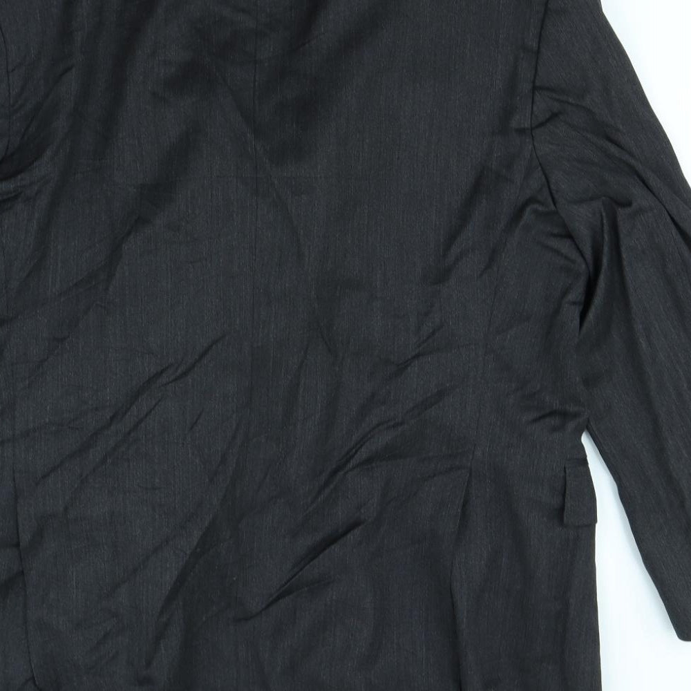 Preworn Mens Black   Jacket Blazer Size 40  - shoulder pads