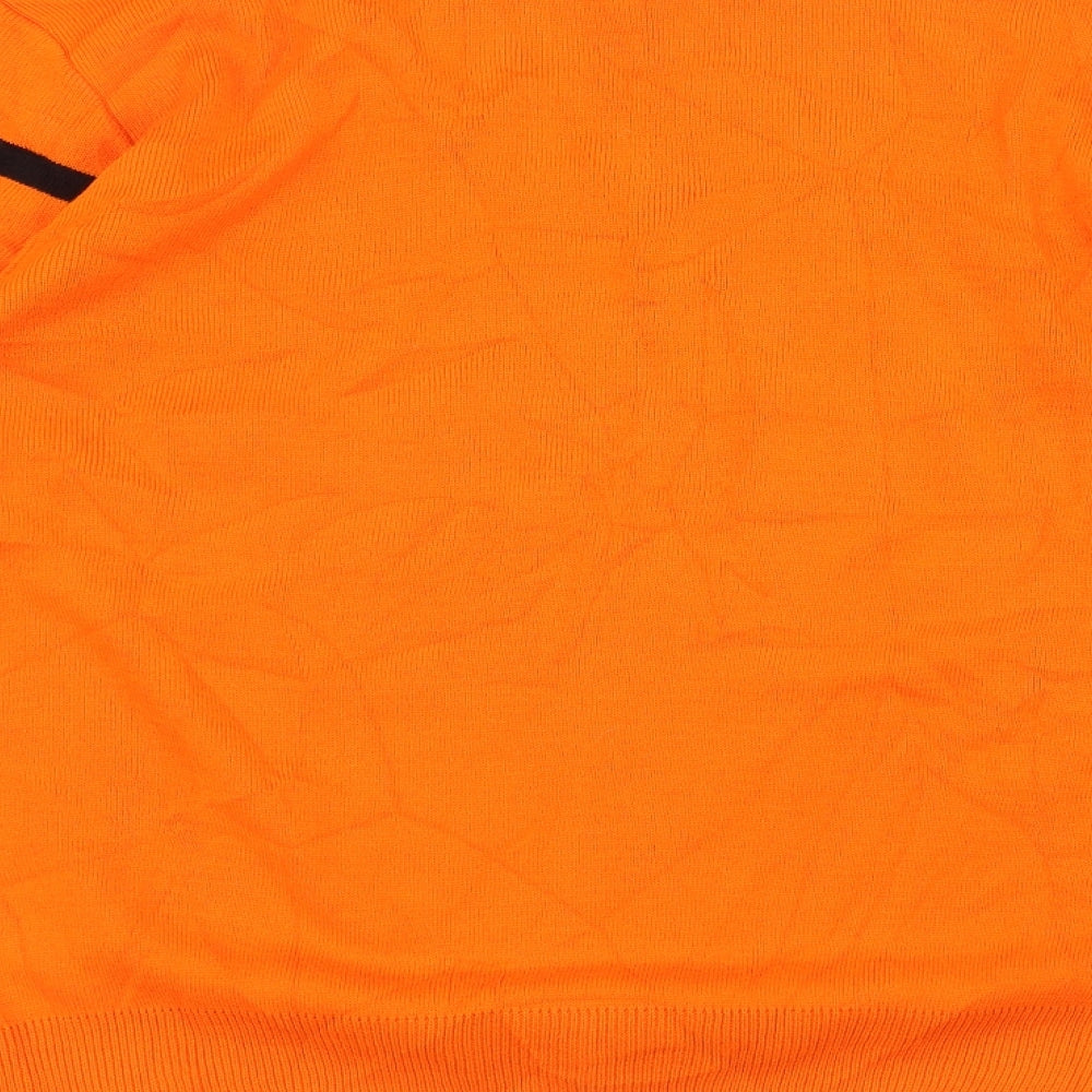 Boohoo Mens Orange   Pullover Jumper Size S