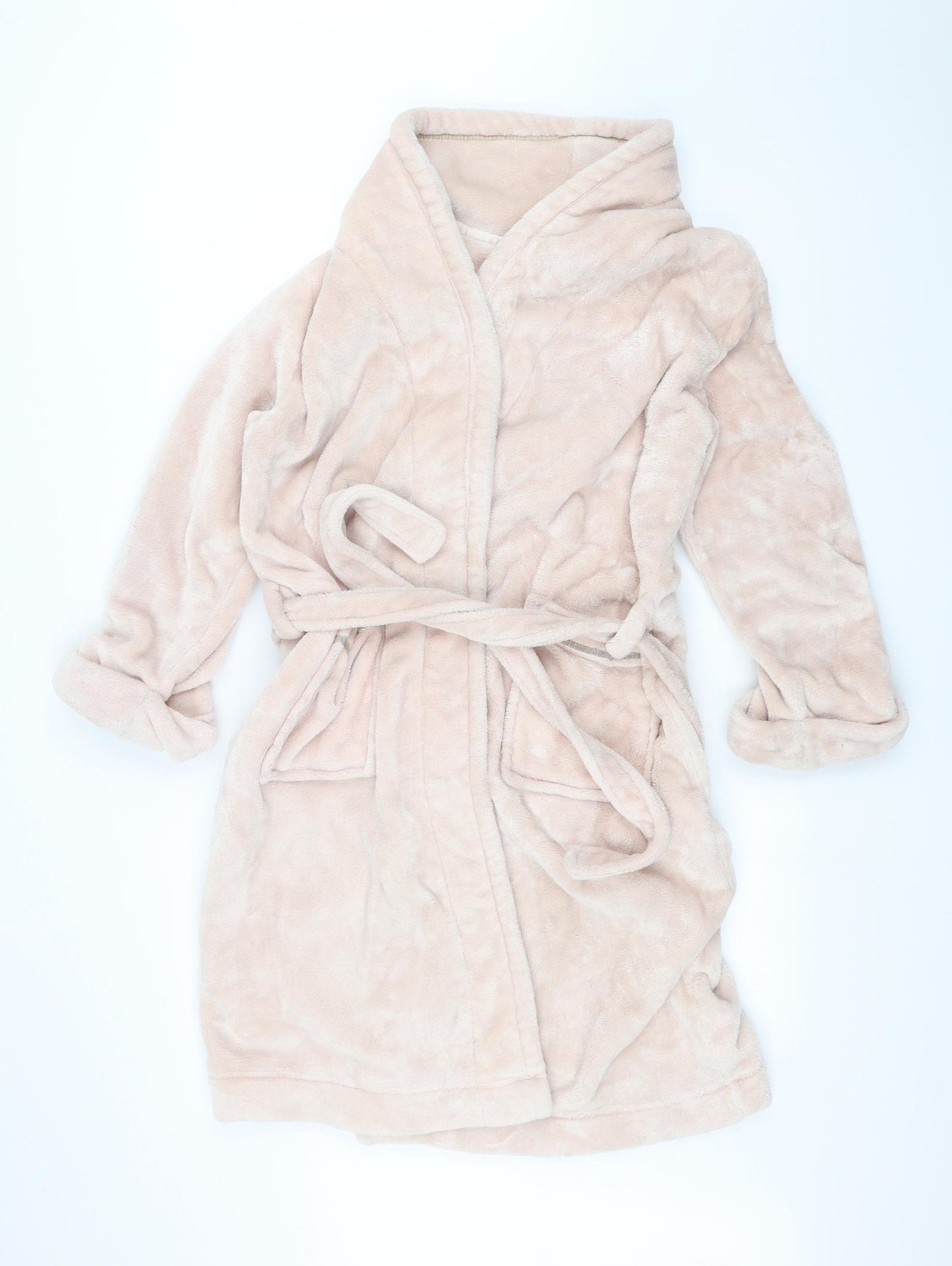 Preworn Womens Pink Solid  Top Robe Size 8