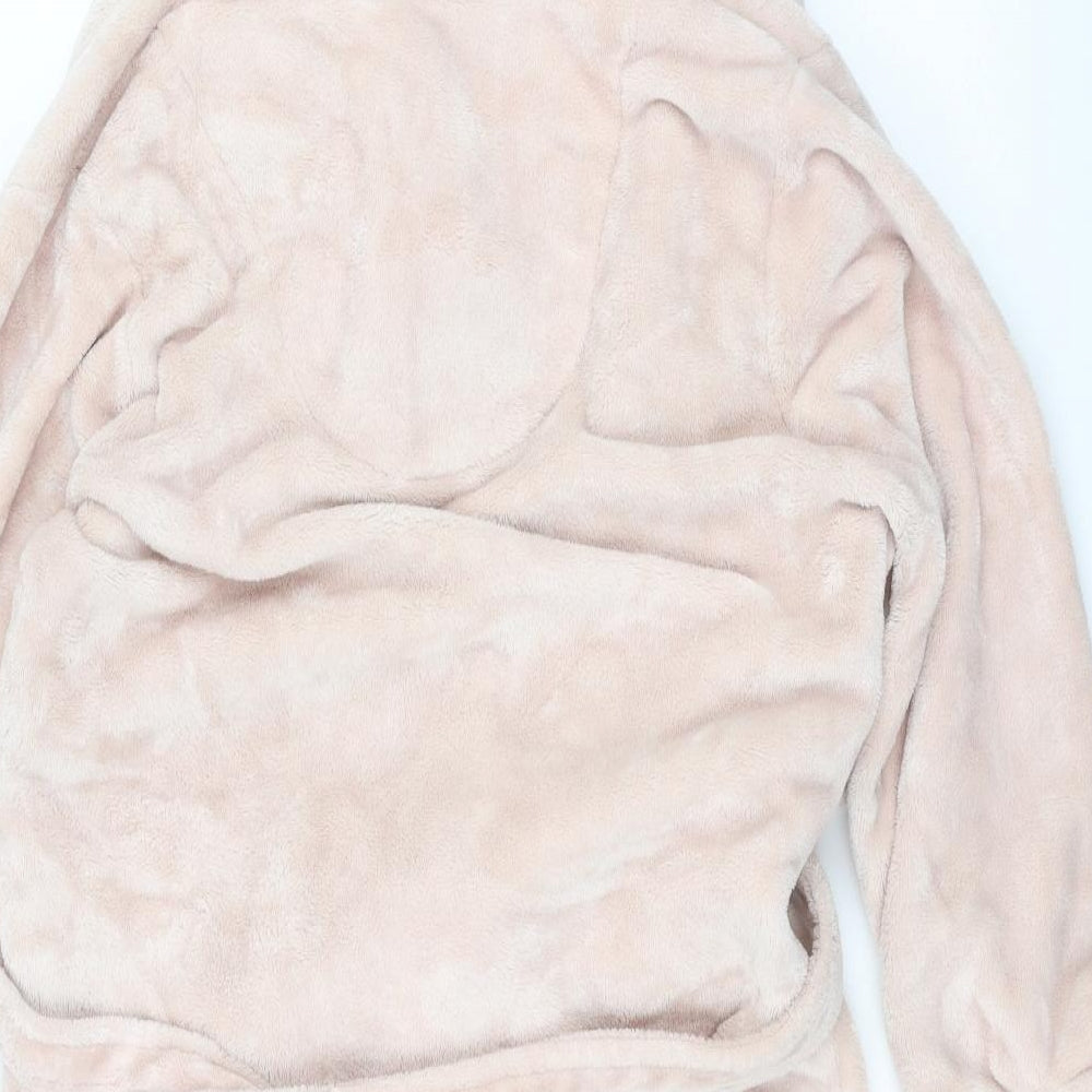 Preworn Womens Pink Solid  Top Robe Size 8