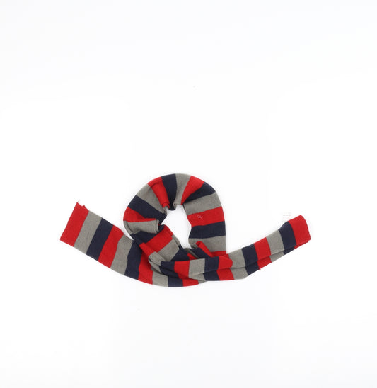George Unisex Red Striped  Scarf  Size Regular