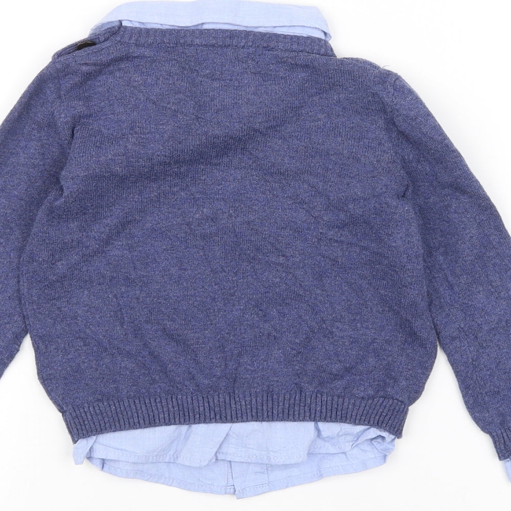 Ministry Of Rascals Boys Blue   Pullover Jumper Size 4 Years  - FOX