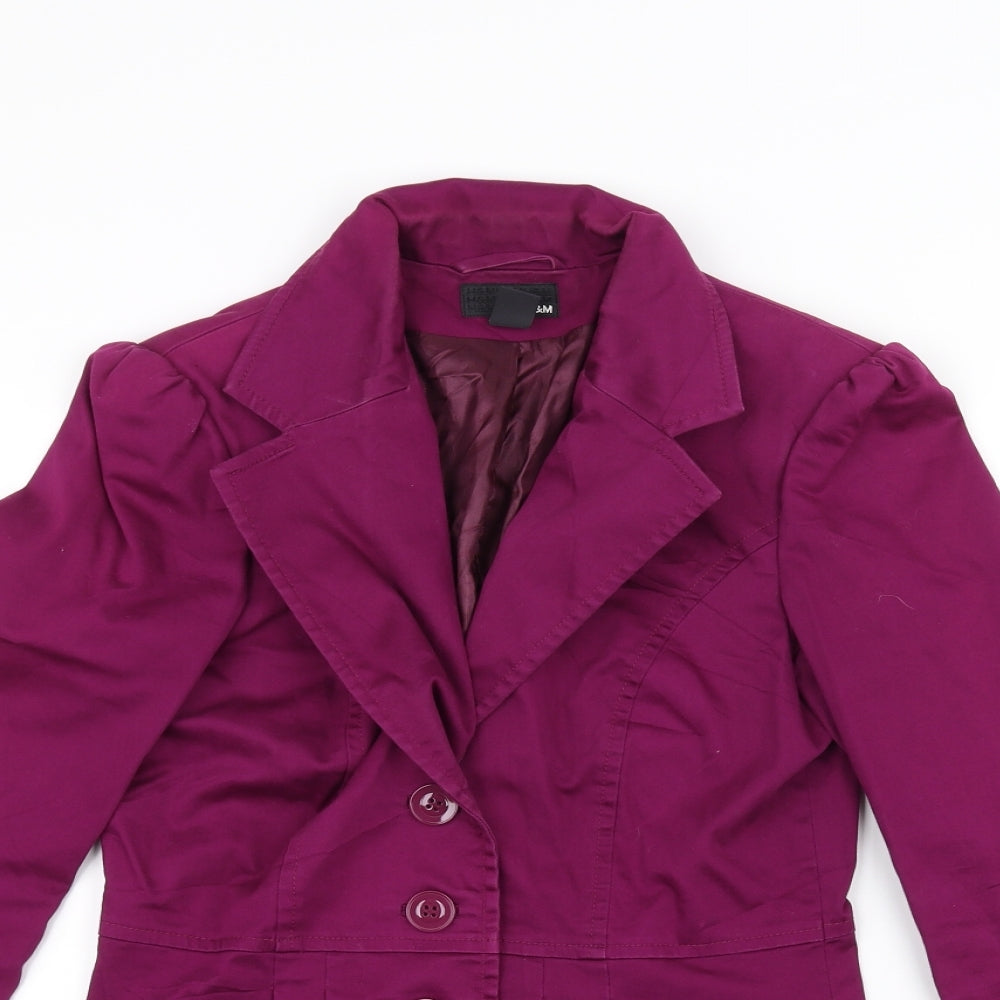 H&M Womens Pink   Jacket  Size 6