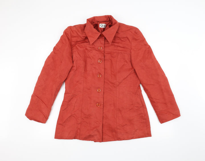 Quiz Womens Orange   Jacket  Size 14