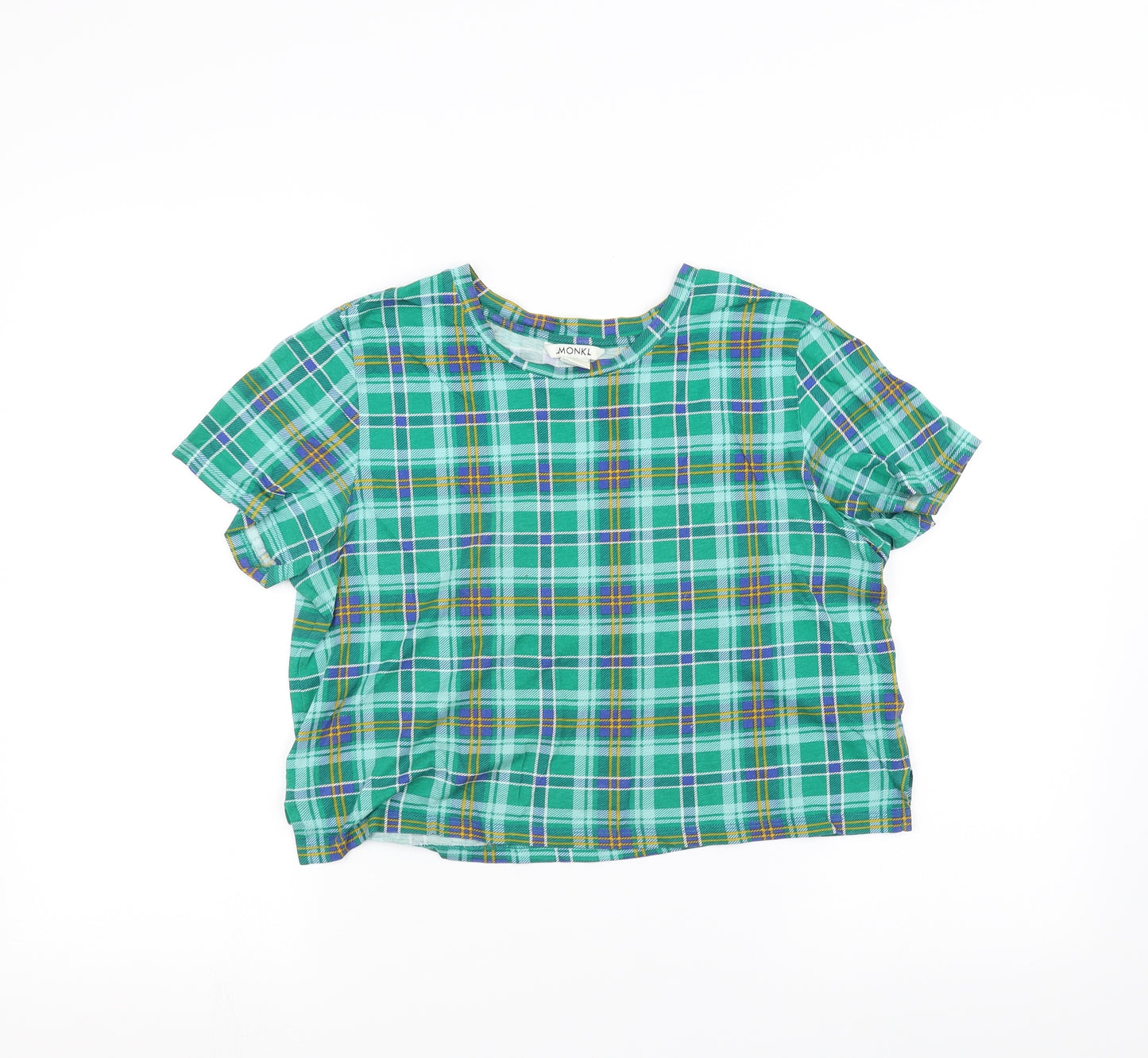 MONKL Womens Green   Basic T-Shirt Size M