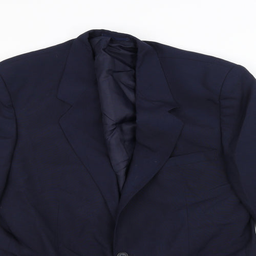 Preworn Mens Blue   Jacket Suit Jacket Size 42