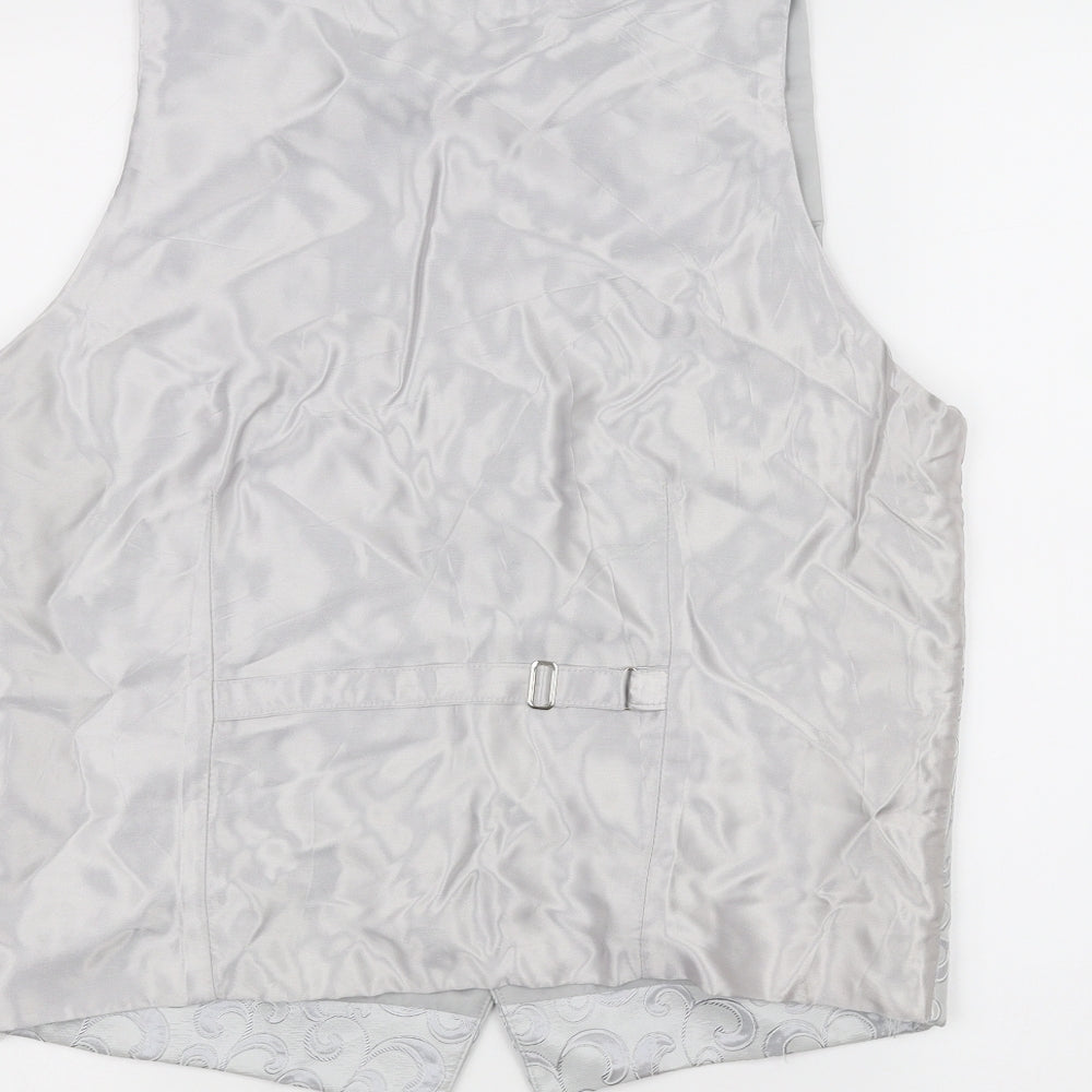 Piscador Mens White   Jacket Waistcoat Size M
