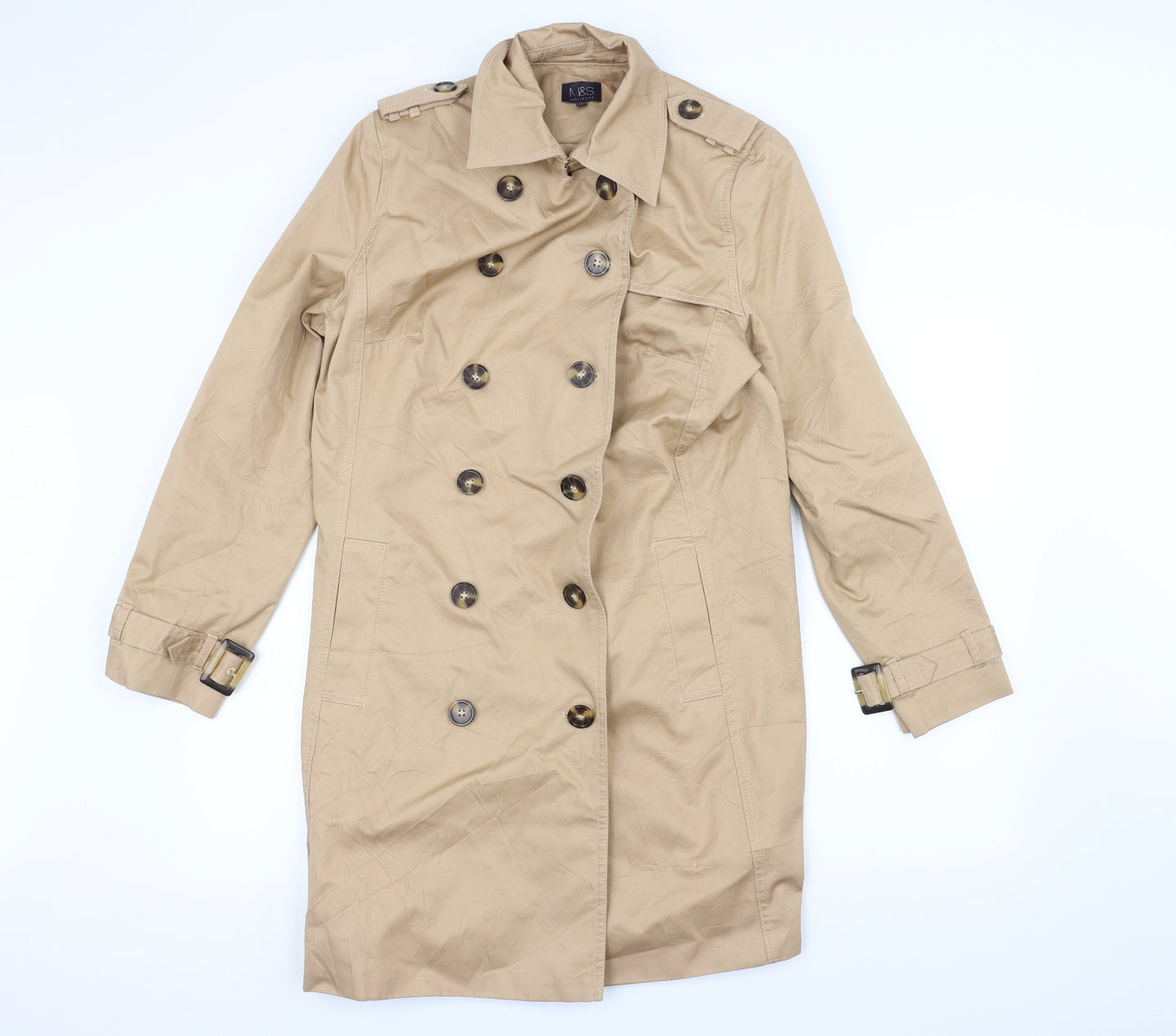 Marks and Spencer Womens Pink   Overcoat Coat Size 16