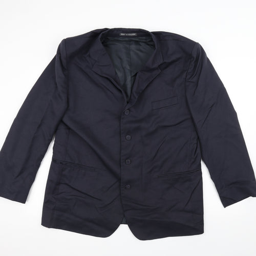 Preworn Mens Blue   Jacket Suit Jacket Size 42