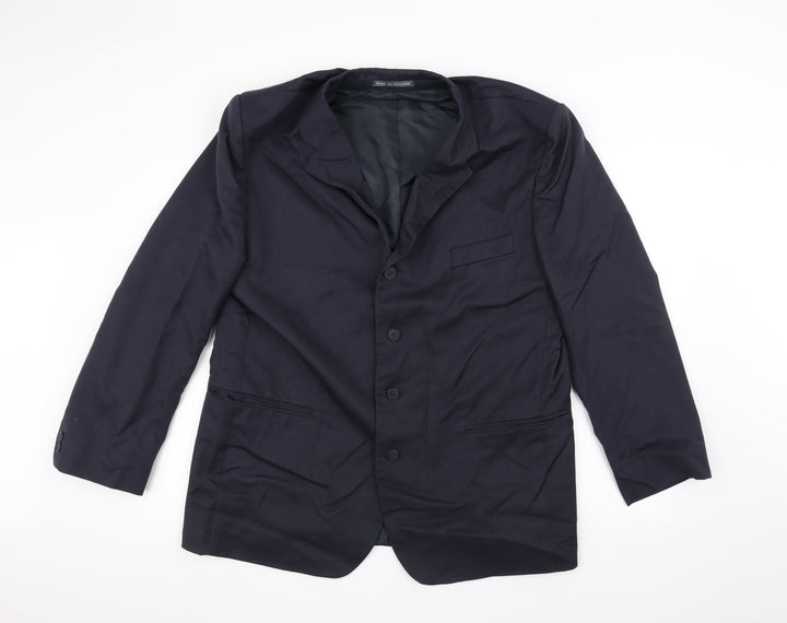 Preworn Mens Blue   Jacket Suit Jacket Size 42