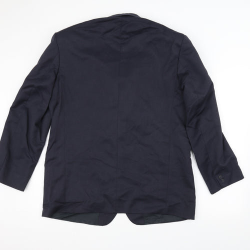 Preworn Mens Blue   Jacket Suit Jacket Size 42