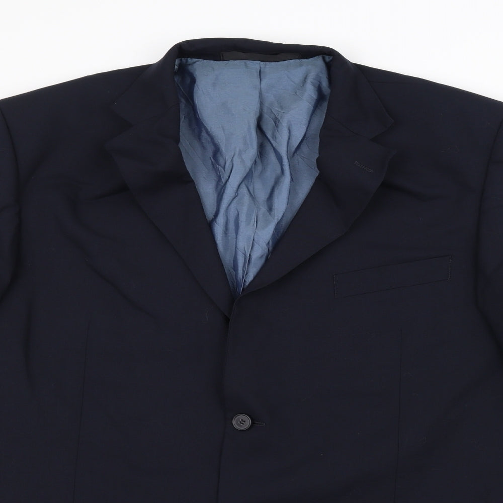 Marks and Spencer Mens Blue   Jacket Suit Jacket Size 44
