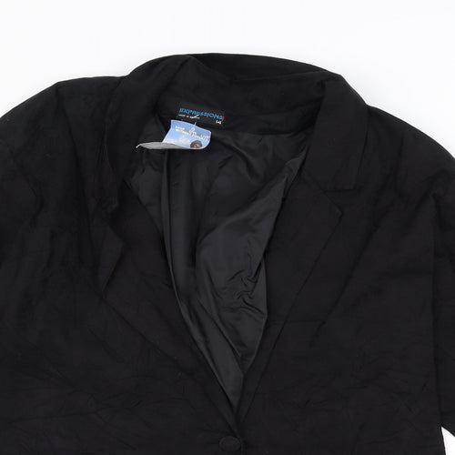 Expressions Womens Black   Jacket  Size 14
