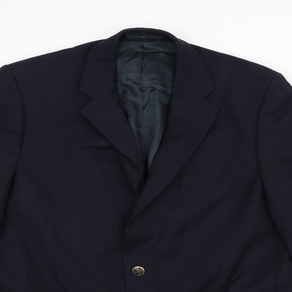 Preworn Mens Blue   Jacket Suit Jacket Size 44