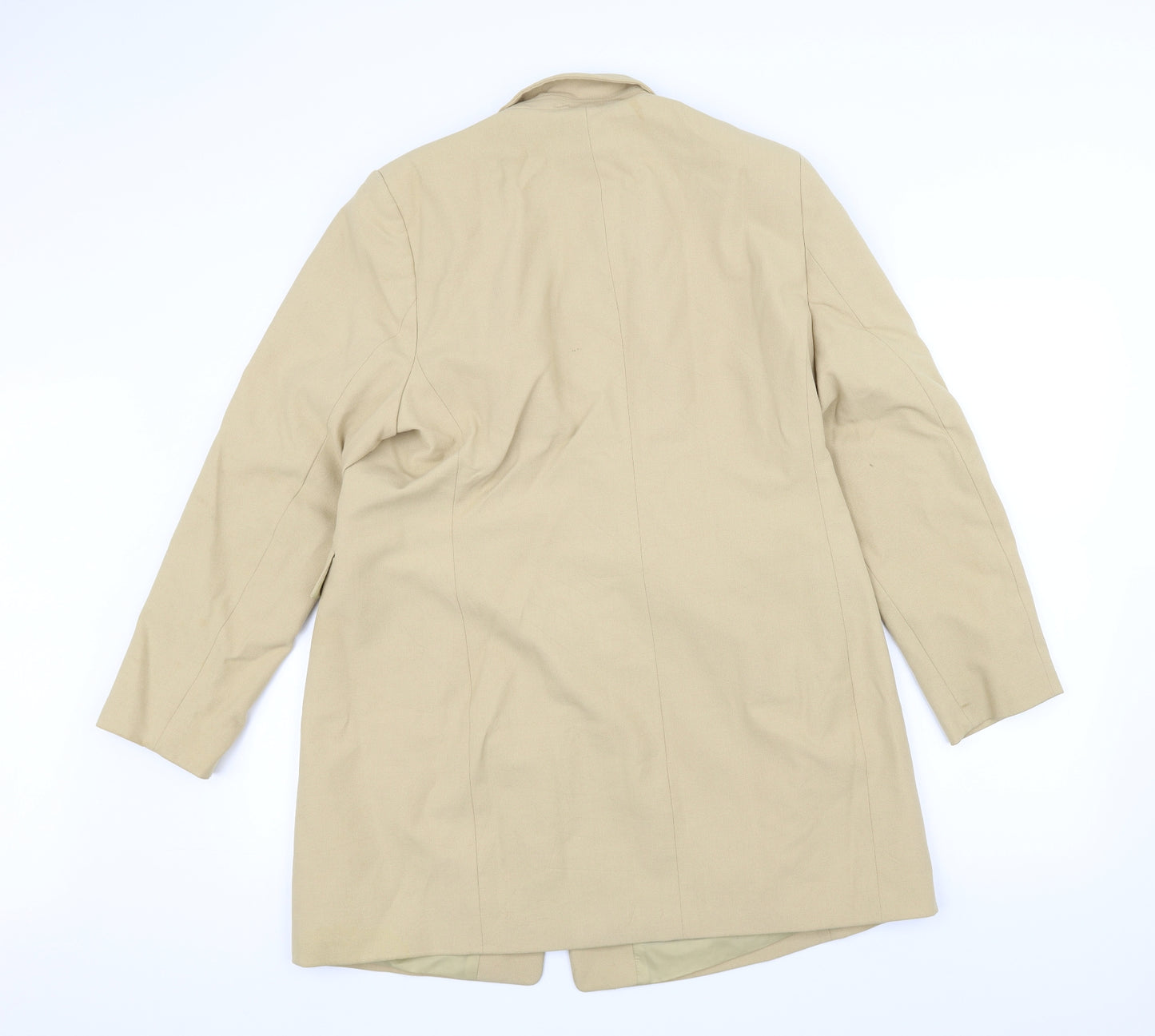 Marks and Spencer Womens White   Overcoat Coat Size 16