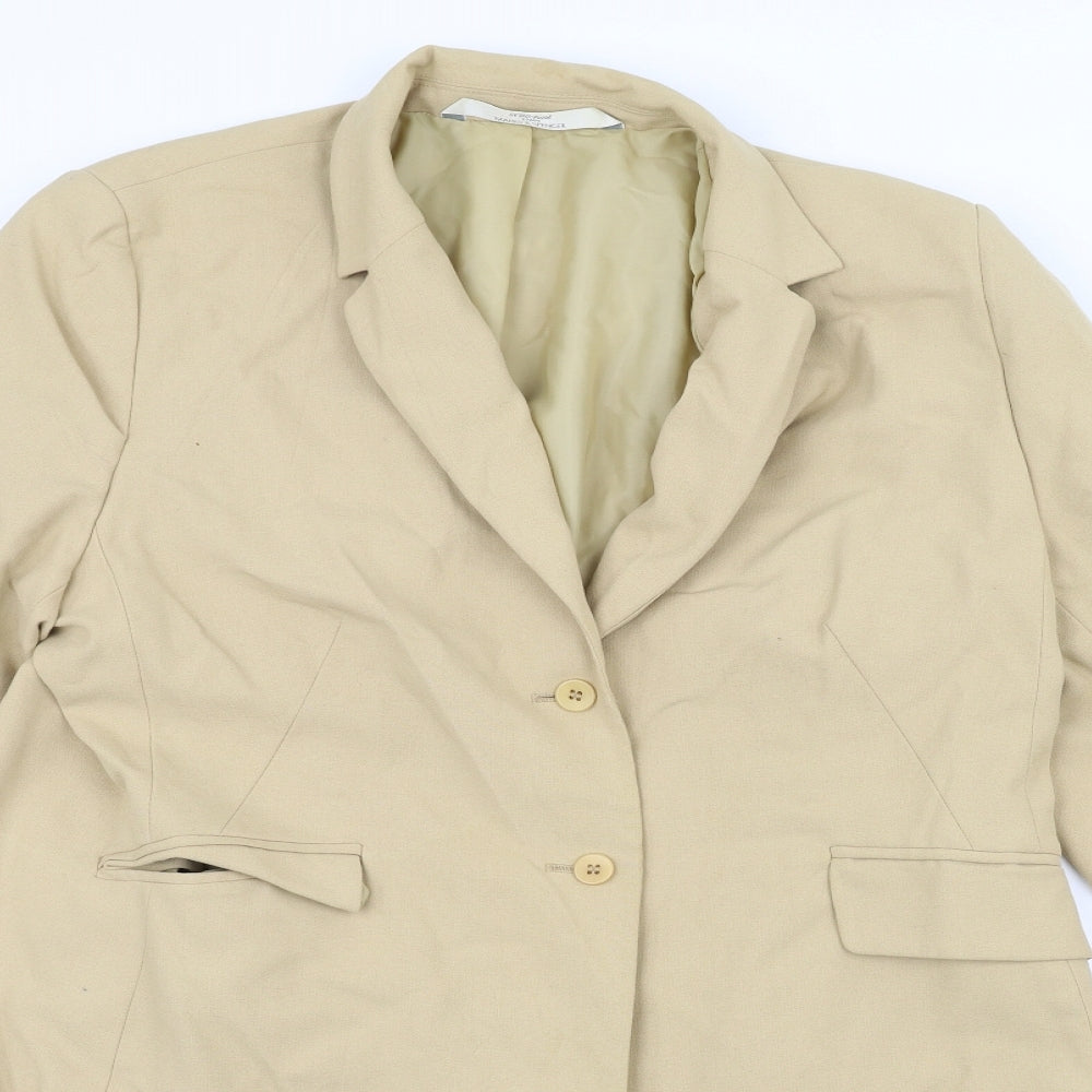 Marks and Spencer Womens White   Overcoat Coat Size 16