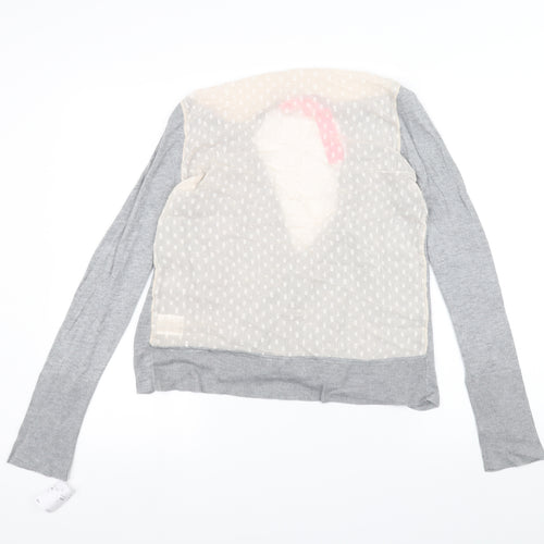 Gharani Strok Womens Grey   Cardigan Jumper Size L