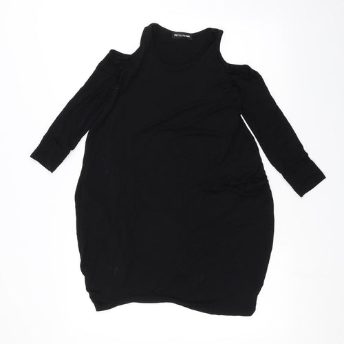 PRETTYLITTLETHING Womens Black   Basic T-Shirt Size 4