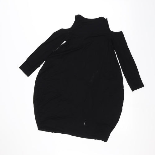 PRETTYLITTLETHING Womens Black   Basic T-Shirt Size 4