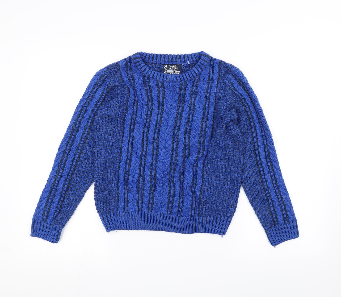 TU Boys Blue  Knit Pullover Jumper Size 10 Years