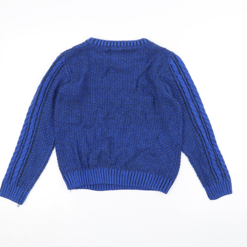 TU Boys Blue  Knit Pullover Jumper Size 10 Years