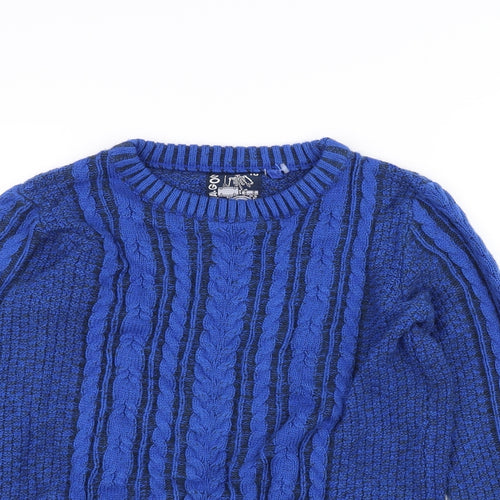 TU Boys Blue  Knit Pullover Jumper Size 10 Years