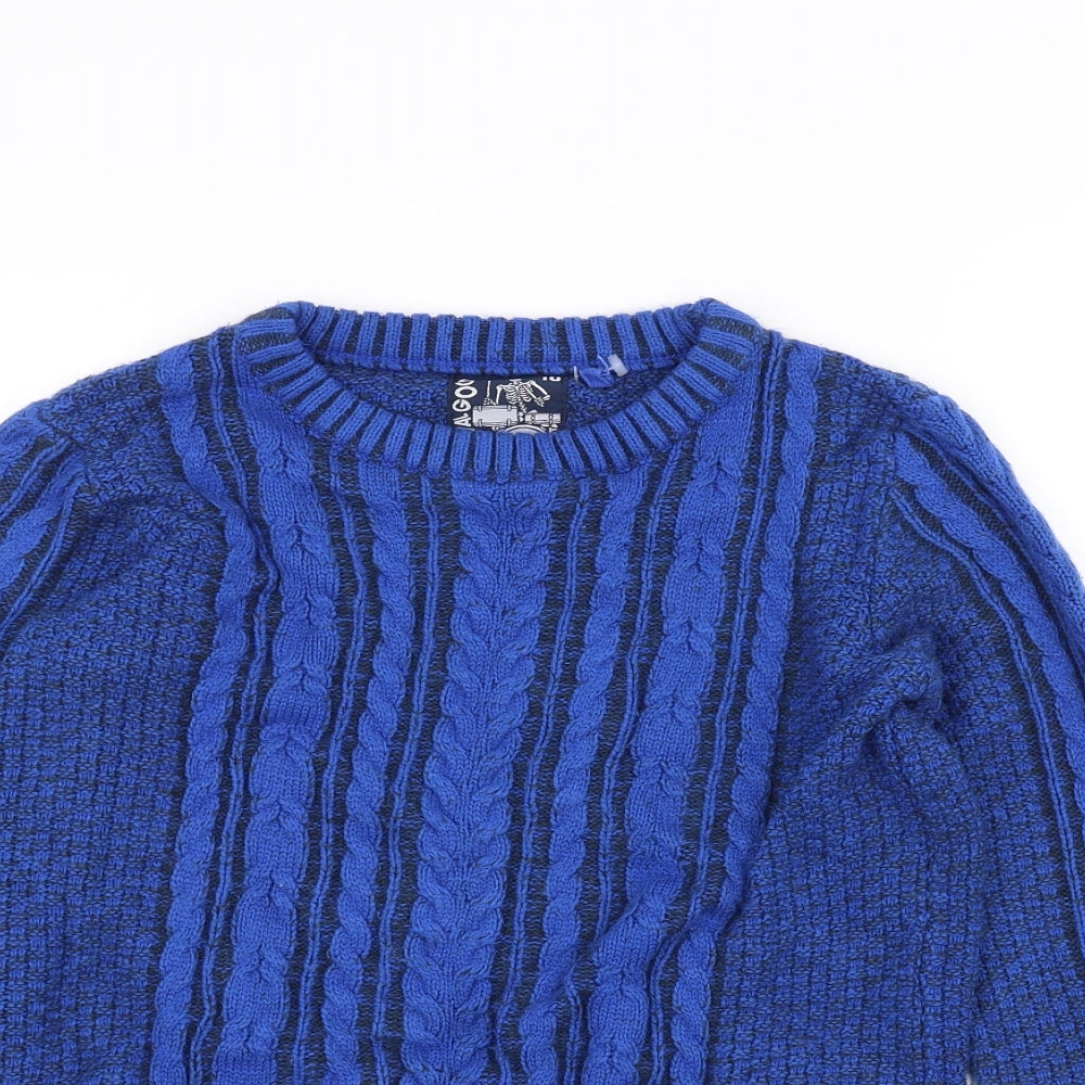 TU Boys Blue  Knit Pullover Jumper Size 10 Years