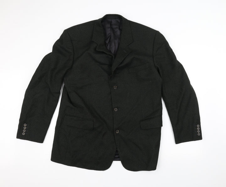 Preworn Mens Green Jacket Suit Jacket Size 40