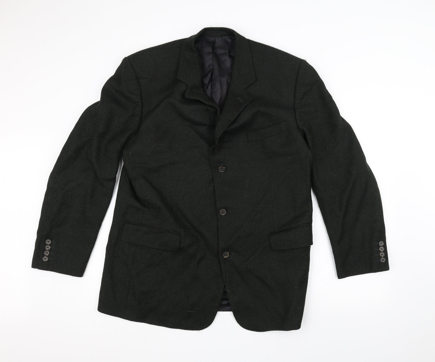 Preworn Mens Green   Jacket Suit Jacket Size 40