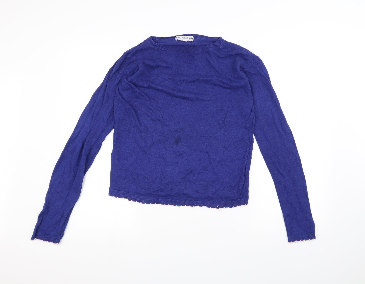 UNI Womens Blue   Basic T-Shirt Size M