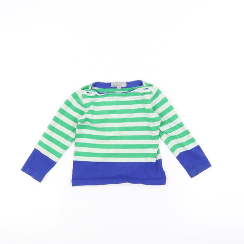 JBC Baby White Striped  Pullover Jumper Size 24 Months