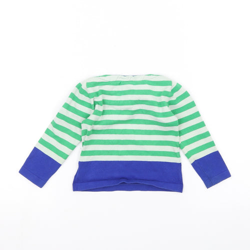 JBC Baby White Striped  Pullover Jumper Size 24 Months