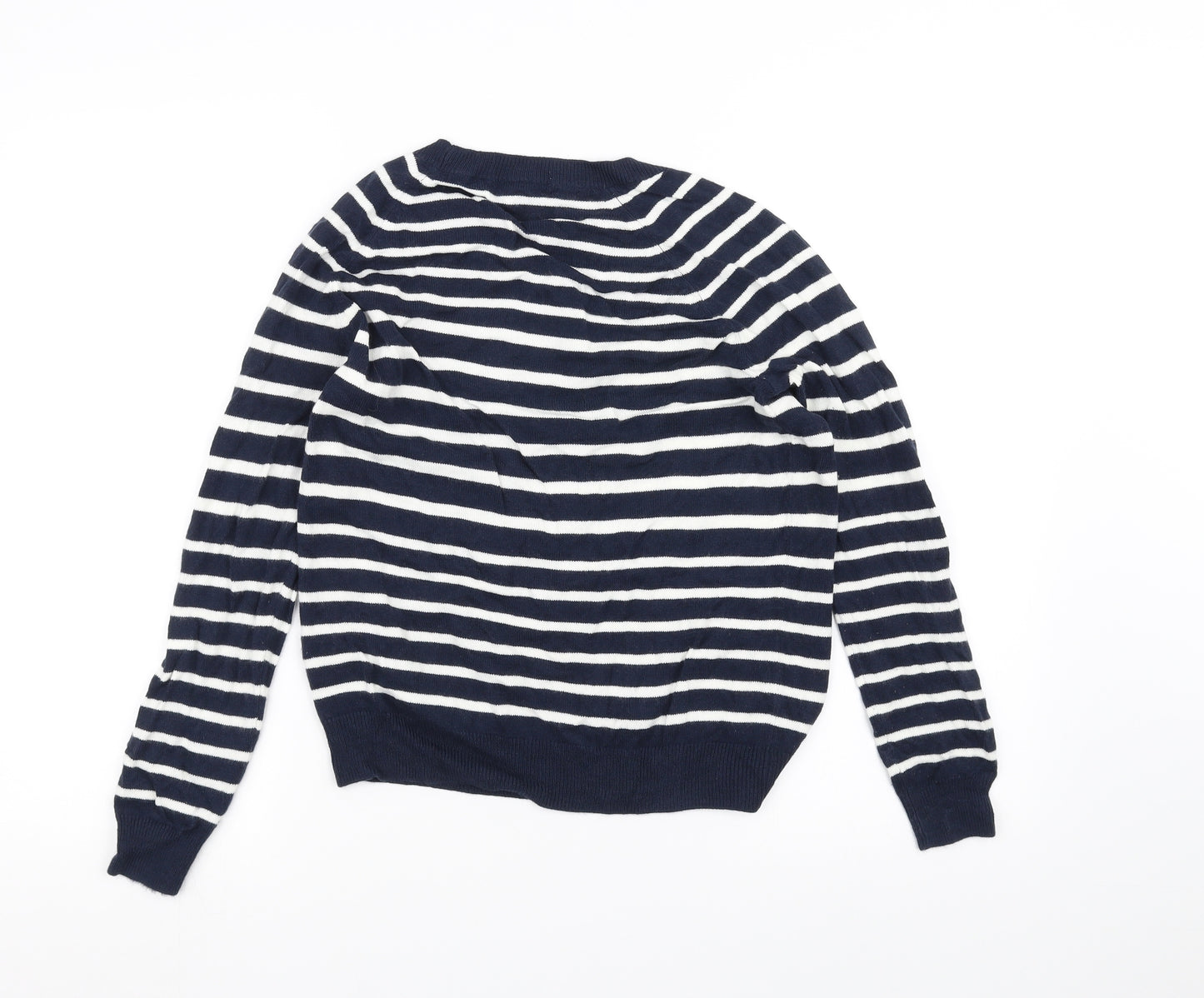 TU Womens Blue Striped  Pullover Jumper Size 8