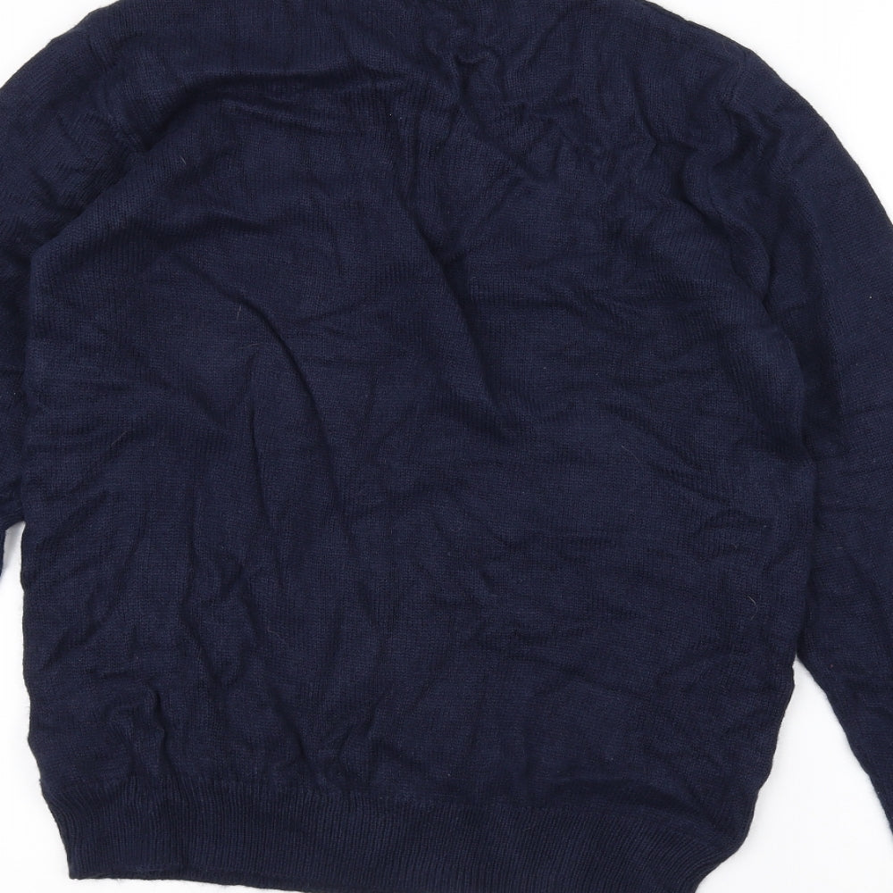 F&F Mens Blue  Knit Pullover Jumper Size S  - Christmas  Jumper