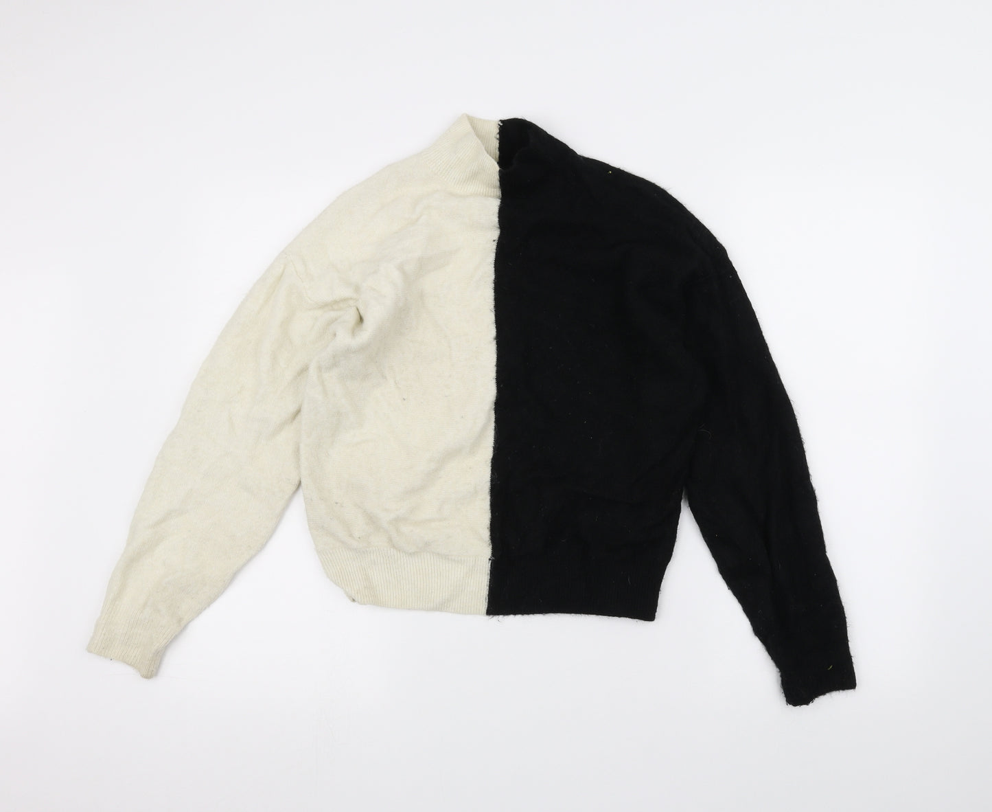 H&M Womens White   Pullover Jumper Size S