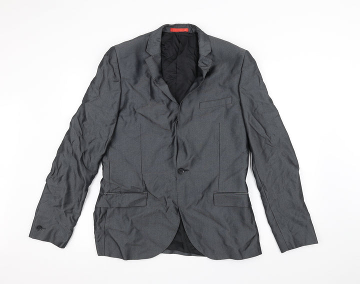 Ventuno 21 Mens Grey Jacket Suit Jacket Size 34
