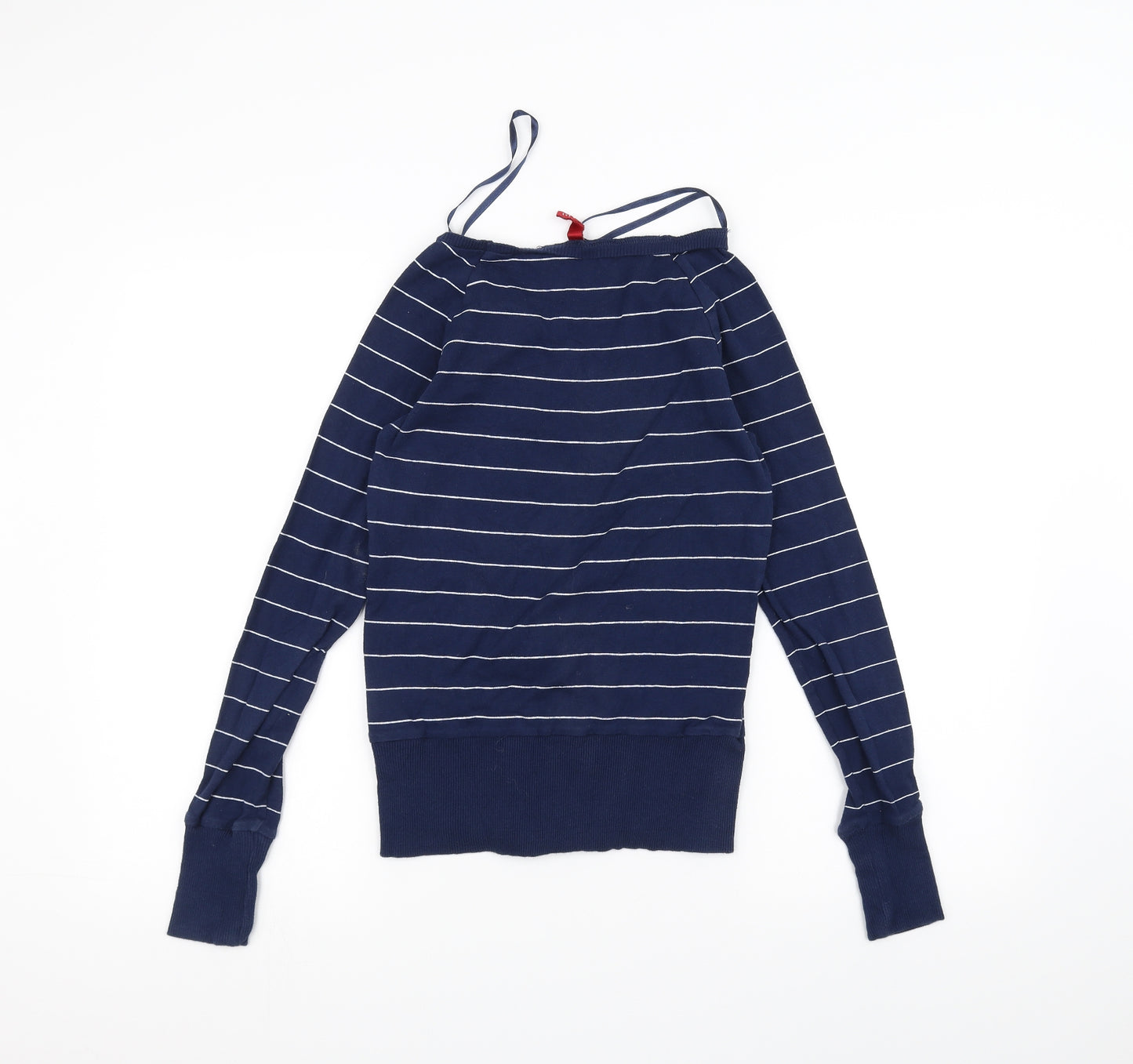 H&M Womens Blue Striped  Pullover Jumper Size 10