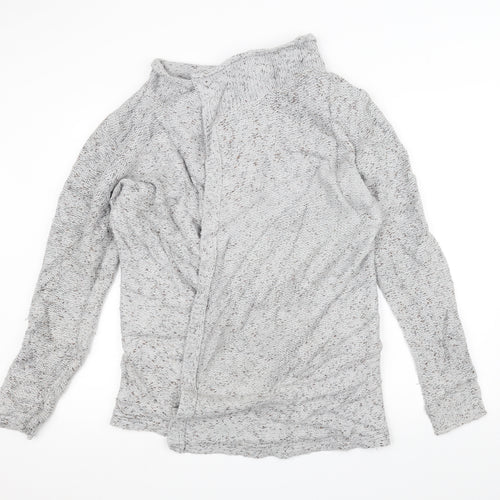 White Stuff Womens Grey  Knit Jacket Coatigan Size 16