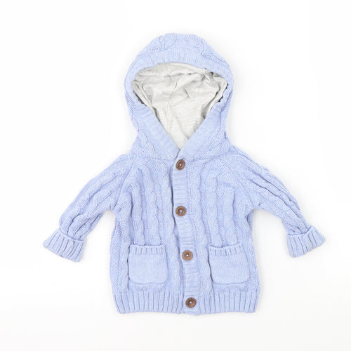 Marks & Spencer Baby Blue  Knit Pullover Jumper Size 3-6 Months