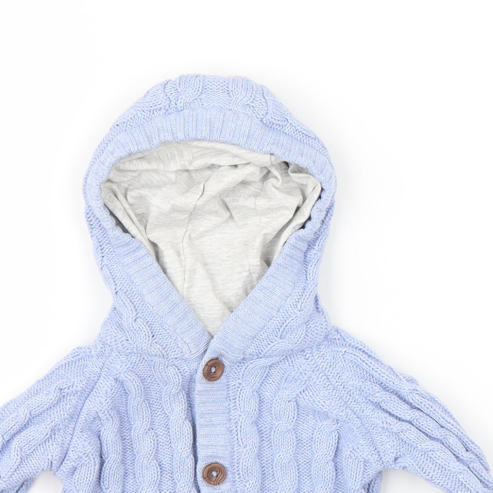 Marks & Spencer Baby Blue  Knit Pullover Jumper Size 3-6 Months