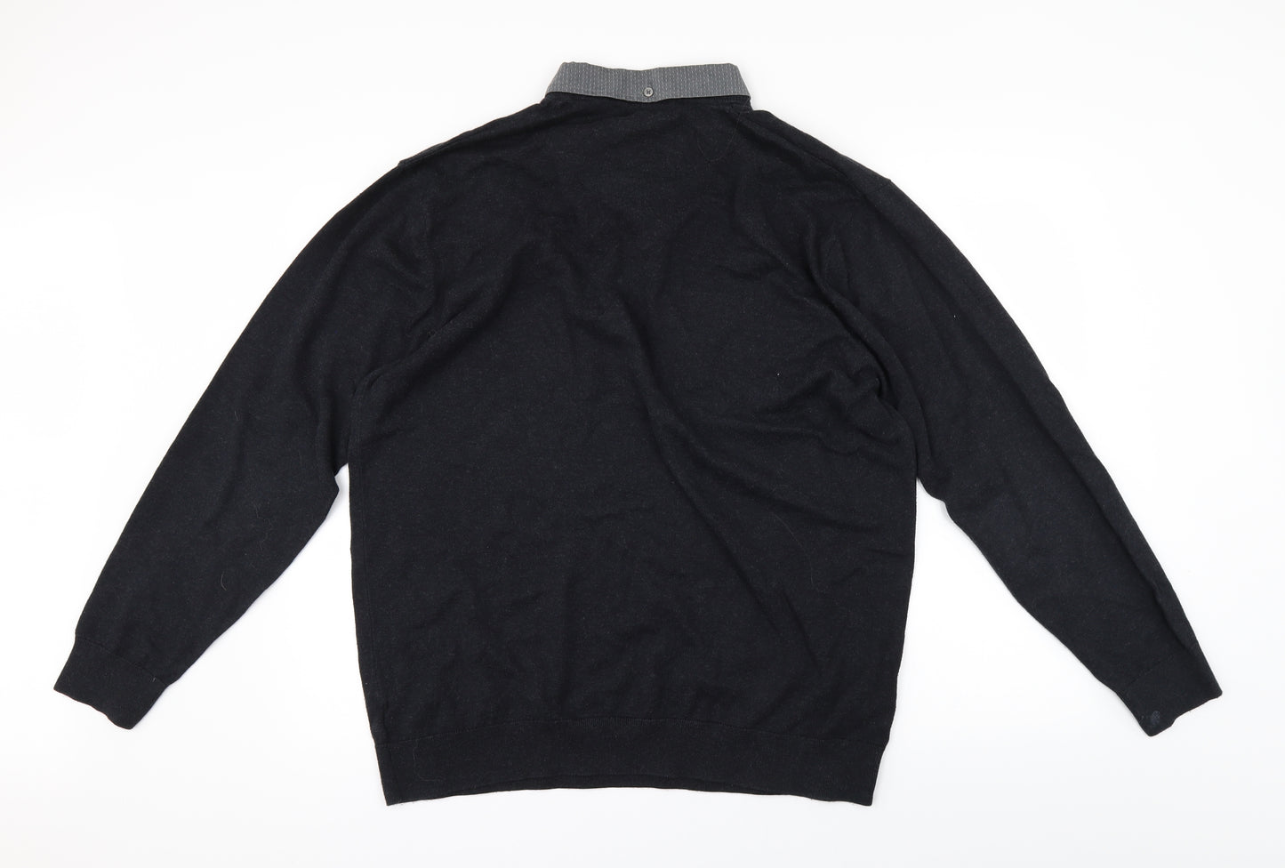 NEXT Mens Black   Pullover Jumper Size XL