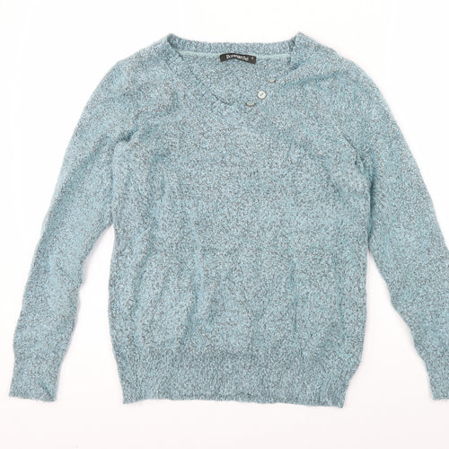 Bonmarché Womens Blue   Pullover Jumper Size S