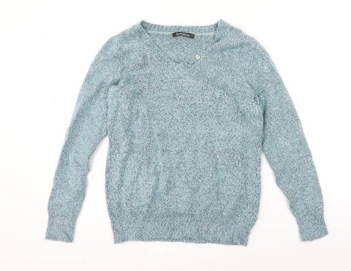 Bonmarché Womens Blue Pullover Jumper Size S