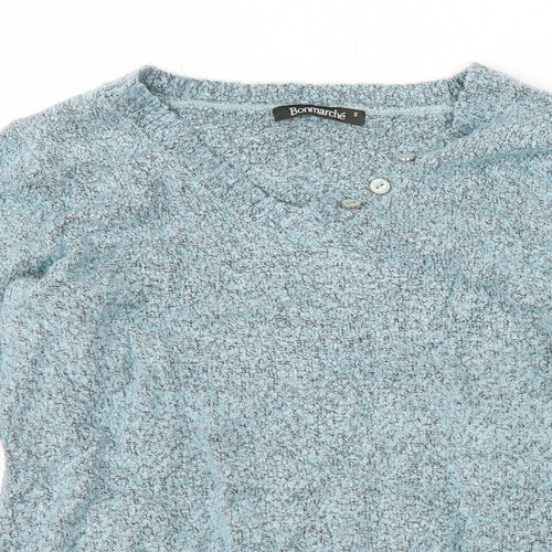 Bonmarché Womens Blue   Pullover Jumper Size S