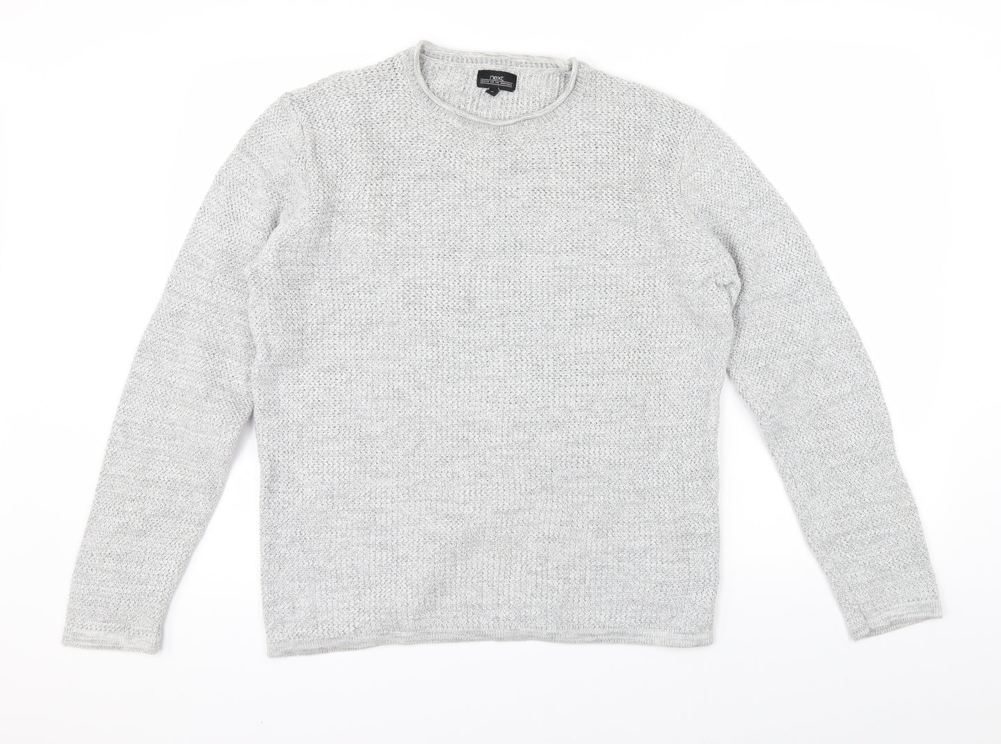 NEXT Mens Grey  Knit Pullover Jumper Size M