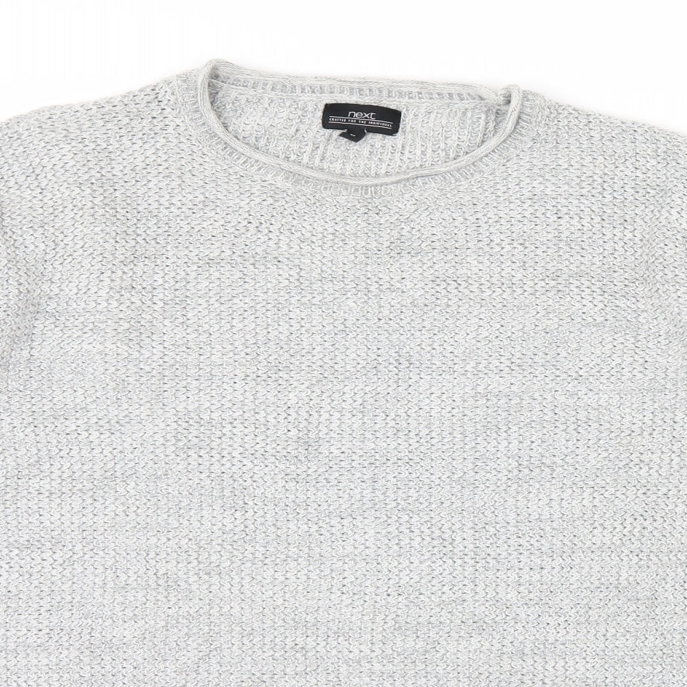 NEXT Mens Grey  Knit Pullover Jumper Size M