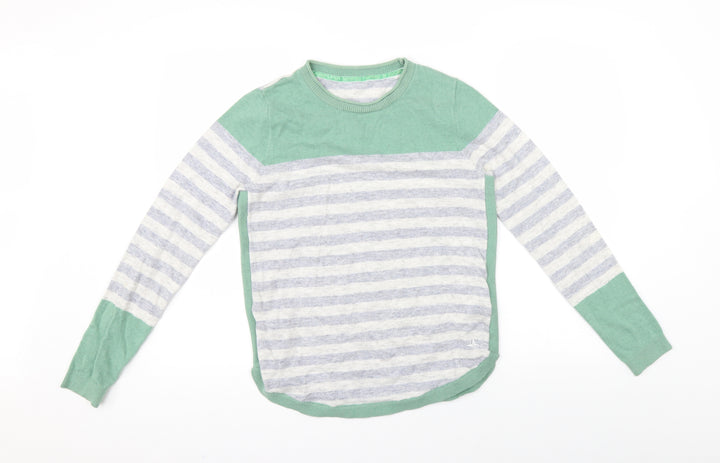Debenshams Womens Multicoloured Striped Pullover Jumper Size 10