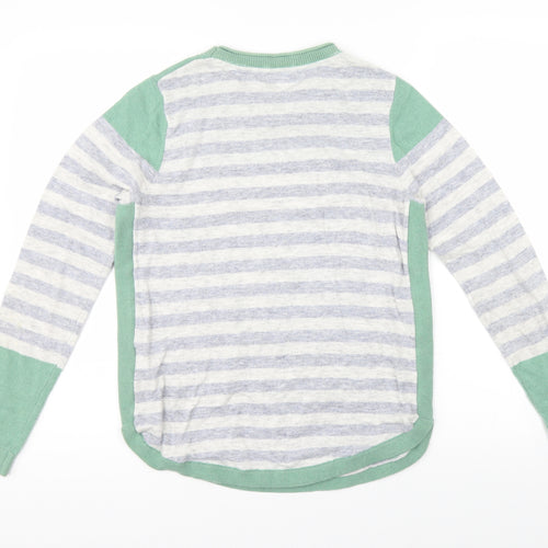 Debenshams Womens Multicoloured Striped  Pullover Jumper Size 10