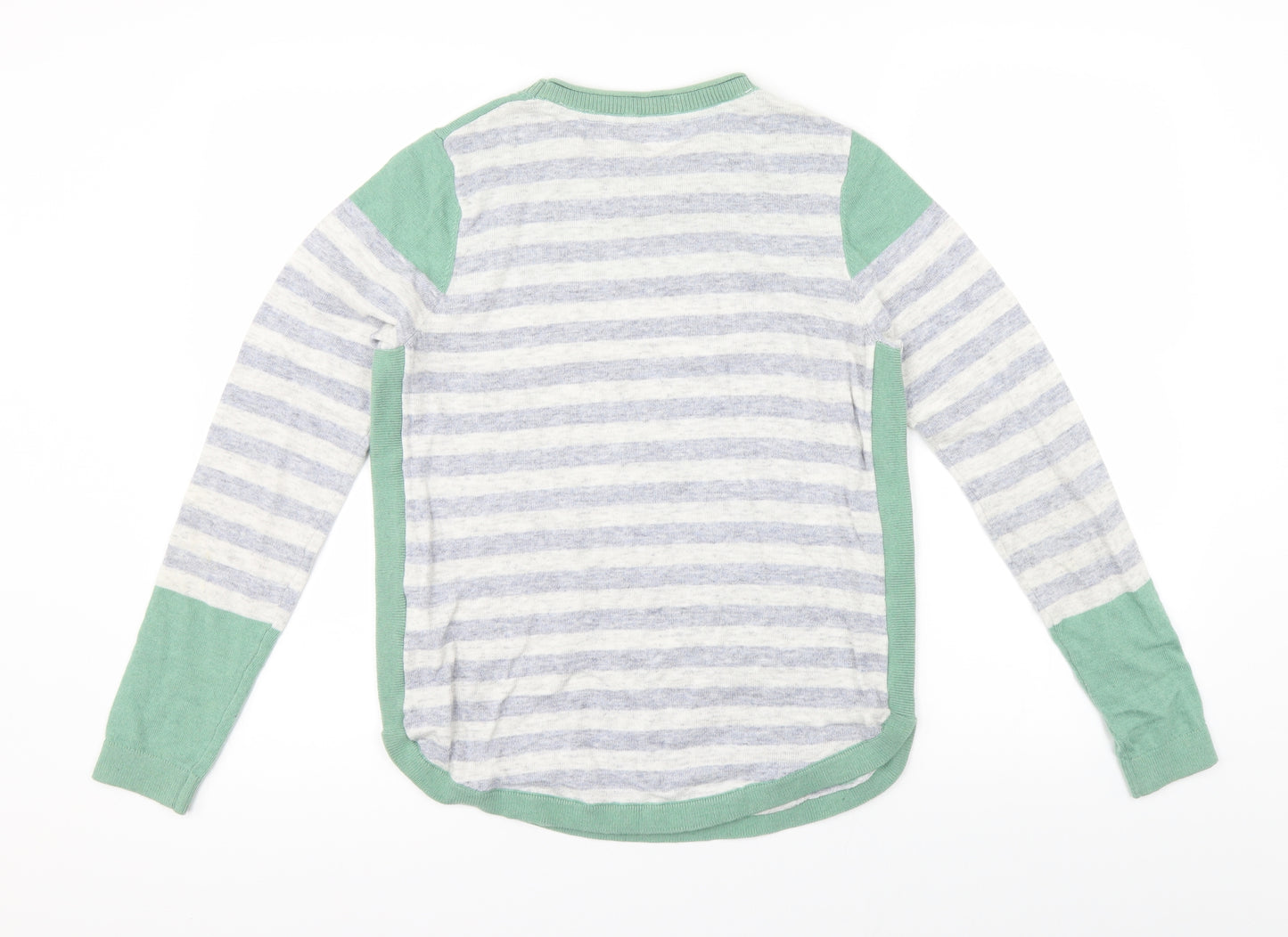 Debenshams Womens Multicoloured Striped  Pullover Jumper Size 10