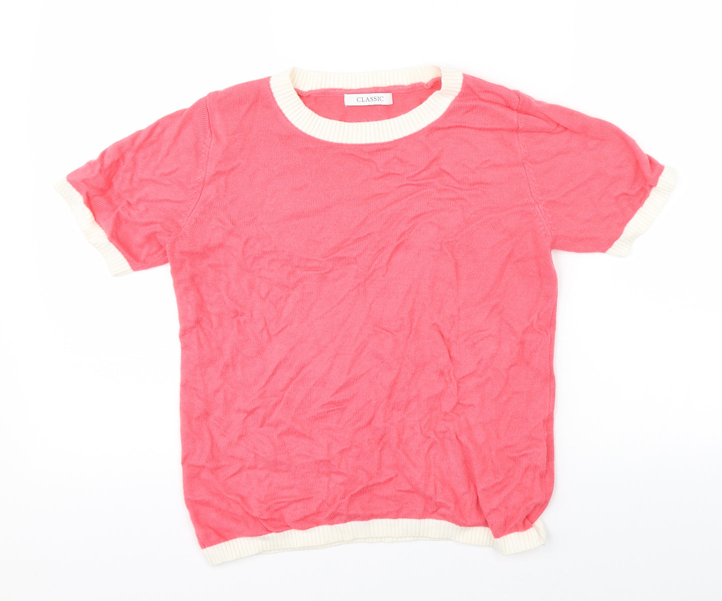 Marks & Spencer Womens Pink   Jersey T-Shirt Size 8